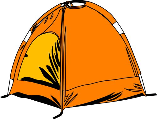 Желтый комиксов палатка