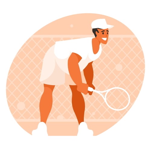 Tennisspeler clip art