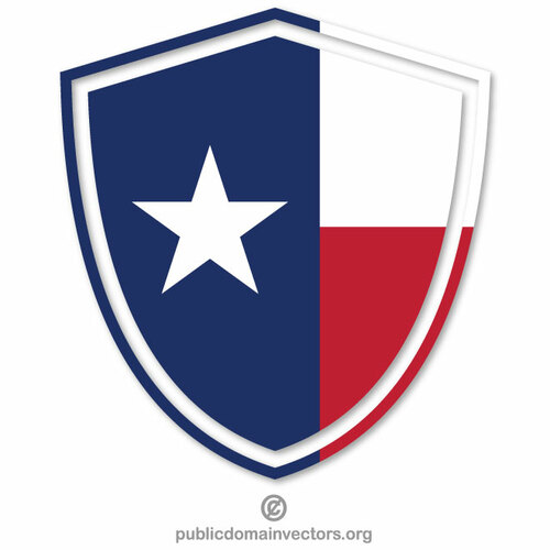 Mantel bendera Texas lengan