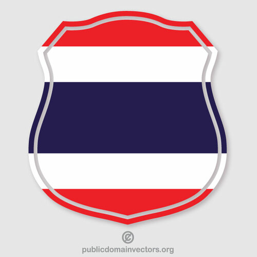 Thailand Flagge Wappen