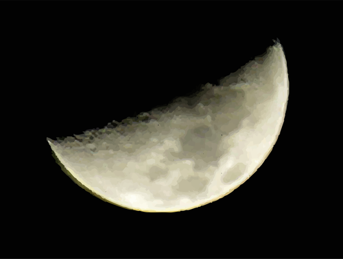 月ベクトル画像