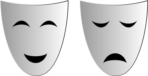 Máscaras de tragedia y comedia