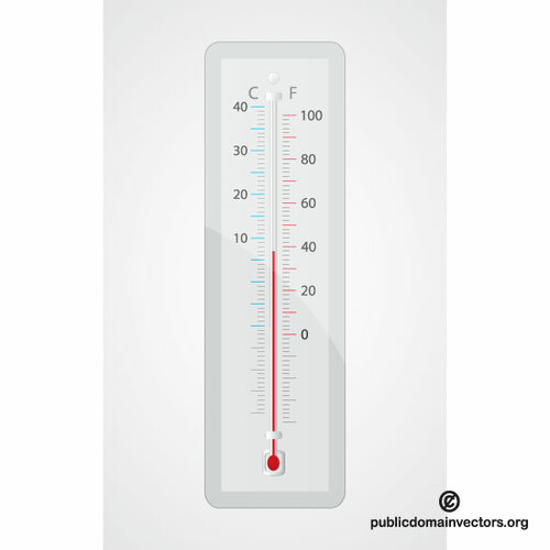 Thermometer vector clip art