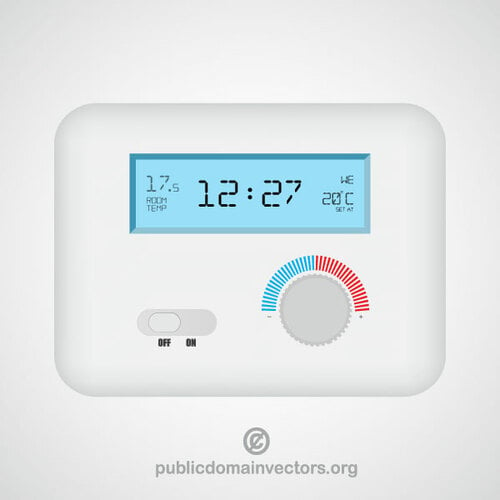 Grafika wektorowa termostat