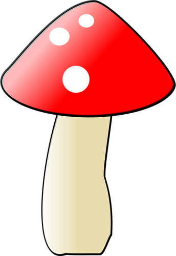 Gambar 2D jamur vektor