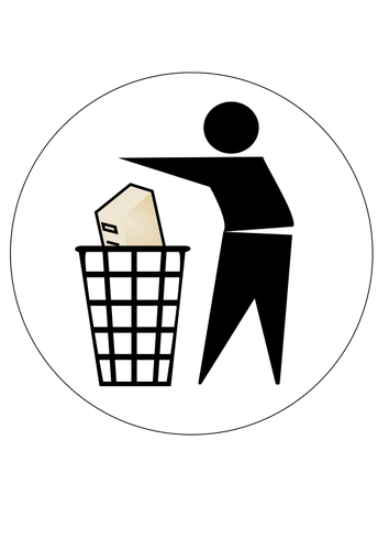 Elektroniskt avfall ikonen