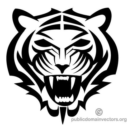 Clipart de tigre mascotte