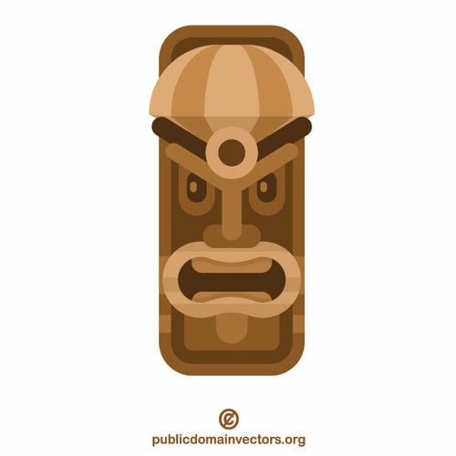 Tiki God tribal symbool