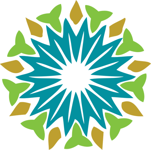 Vektor illustration av stjärnan bud abstrakt blomma