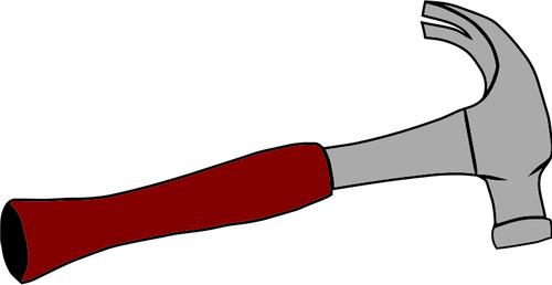 Tesařské kladivo vektorový obrázek