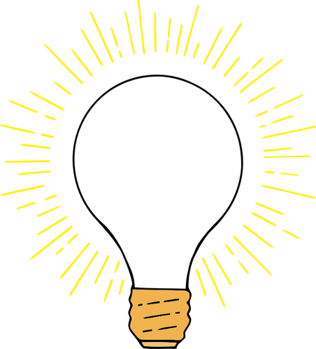Žárovka nebo idea symbolu