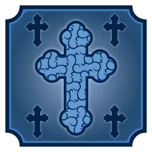 Христианский крест векторное изображение