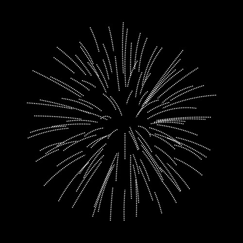 Silver fireworks vector clip art