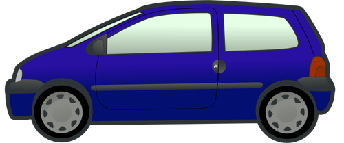 Vector de auto azul