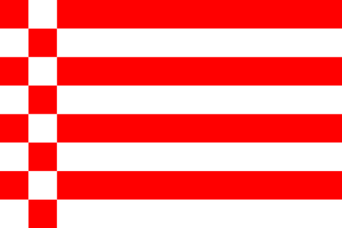 Bendera Bremen vektor ilustrasi