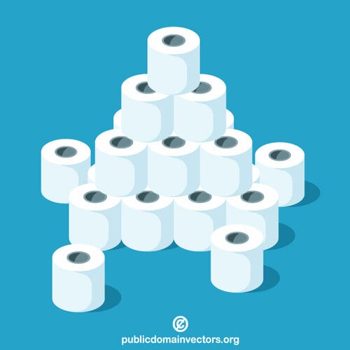 Toalett papper rullar