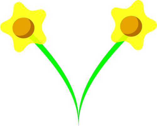 Kwiat żonkila wektorowa