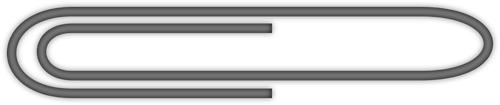 Grijze paperclip vector afbeelding