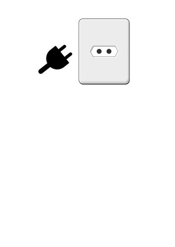 Electric outlet vector image