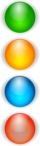בתמונה וקטורית כדורים צבעוניים