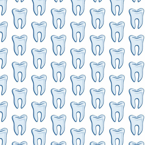 Nahtlose Muster Zahn