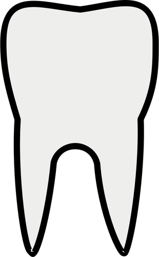 Dent ligne art vector clipart