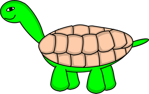 Grafika wektorowa żółwia z powłoki