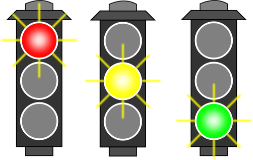 Светофоры выбор векторное изображение