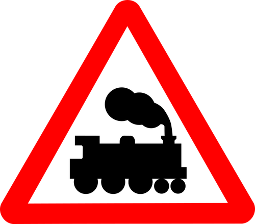 Pociąg znak drogowy