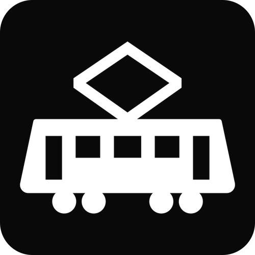 Straßenbahn-silhouette