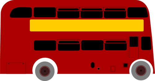 Vector de autobuz cu etaj