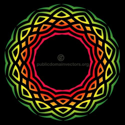 Colorful tribal vector design