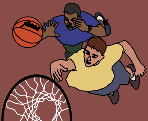 Orang-orang dan basket