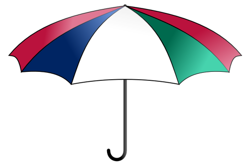 Vektorgrafik med färgglada paraply