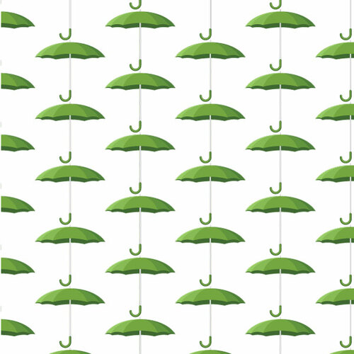 Green umbrellas vector background
