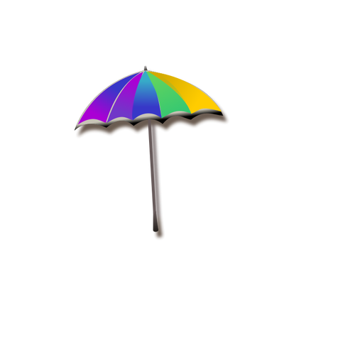 Grafika wektorowa tęcza parasol