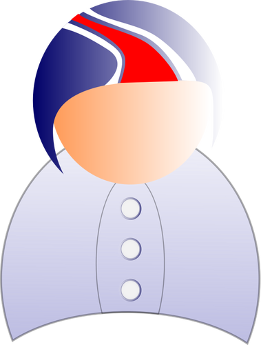 Vektor illustration av manliga användaren symbol