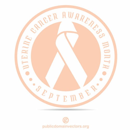 Livmodercancer band klistermärke