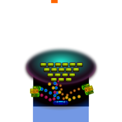 Vektorbild av dator spelgrafik shooter