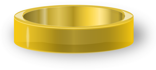 Vectorillustratie van klassieke gouden ring