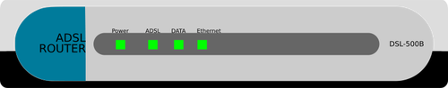 Grafika wektorowa routera ADSL