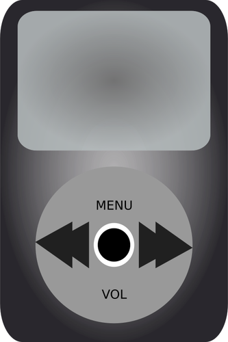 Ilustración iPod media player vector