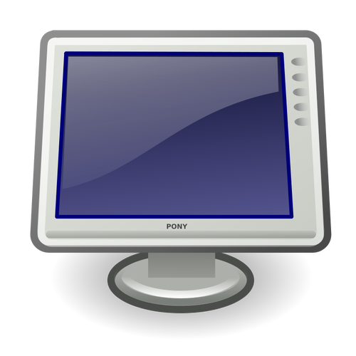 Tango video pantalla icono vector de la imagen