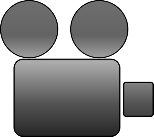 Векторное изображение значка видео камеры