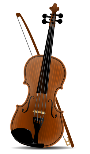 Desenho vetorial de violino