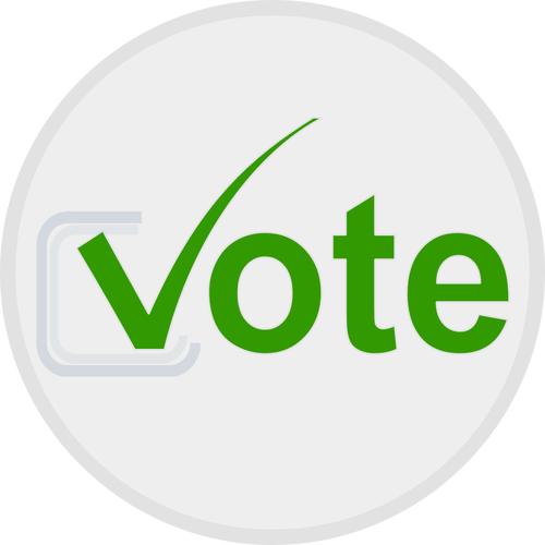 Voto em eleições ícone vector imagem