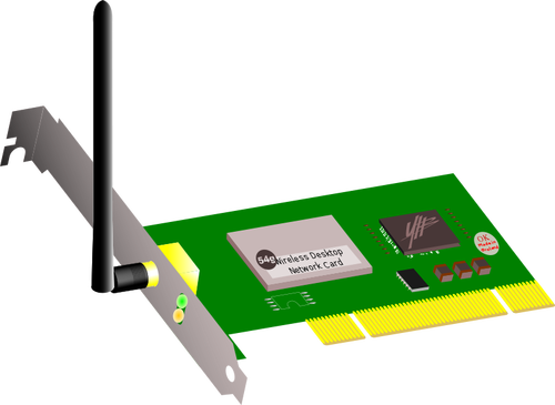 WIFI PCI tarjeta vector de la imagen