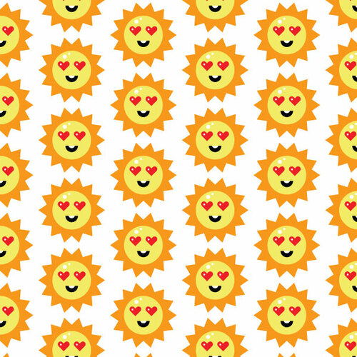 Smiling sun icon background