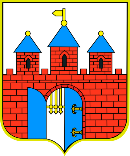 ビィドゴシュチュ市の紋章のベクトル イラスト