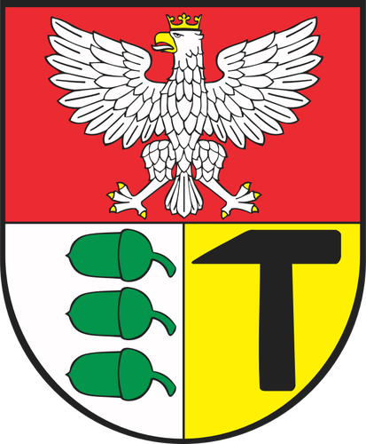 וקטור תמונה של סמל העיר Dabrowa-Gornicza